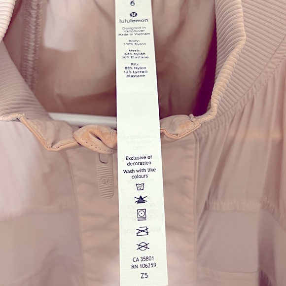 Lululemon lightweight windbreaker jacket. - Picture 2 of 3